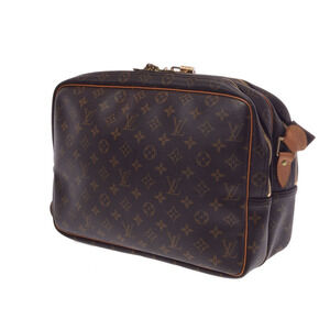 Louis Vuitton Monogram Brown Bag Shoulder Crossbody Reporter Leather